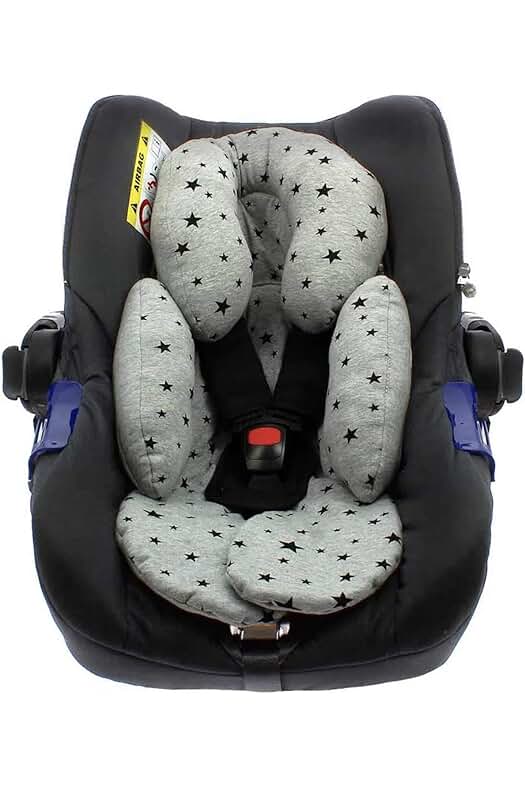 Reductor bebé de punto de algodón multiusos para capazo, silla de coche, paseo y cuna.