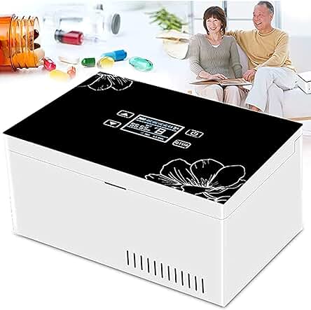Refrigerador de medicamentos portátil con pantalla táctil y termostato para viajes