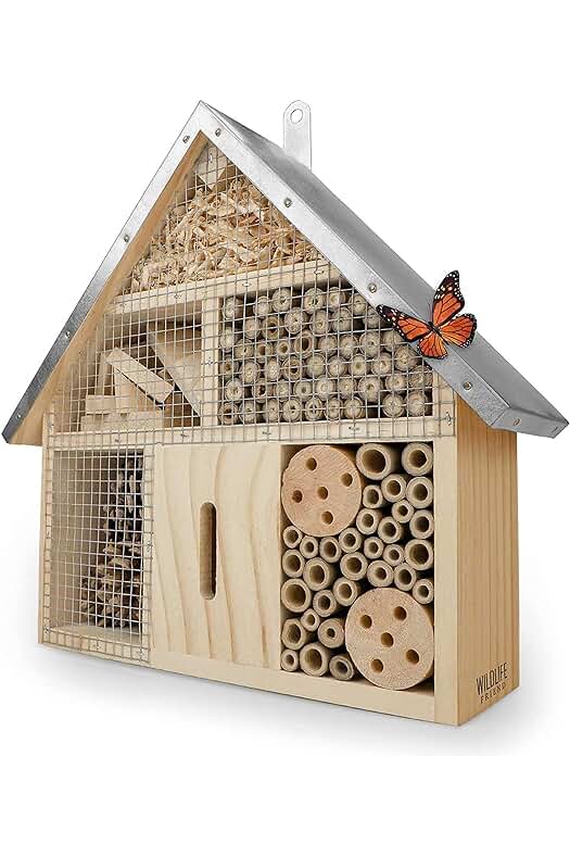 Refugio para Insectos: Casa de Madera Natural para Fomentar la Biodiversidad en tu Jardín.