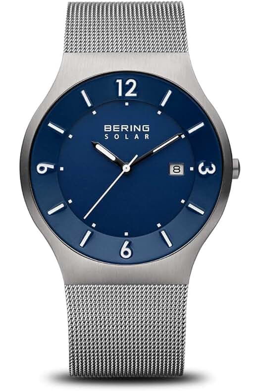 Reloj Analógico Solar para Hombre de la marca BERING con energía sostenible.