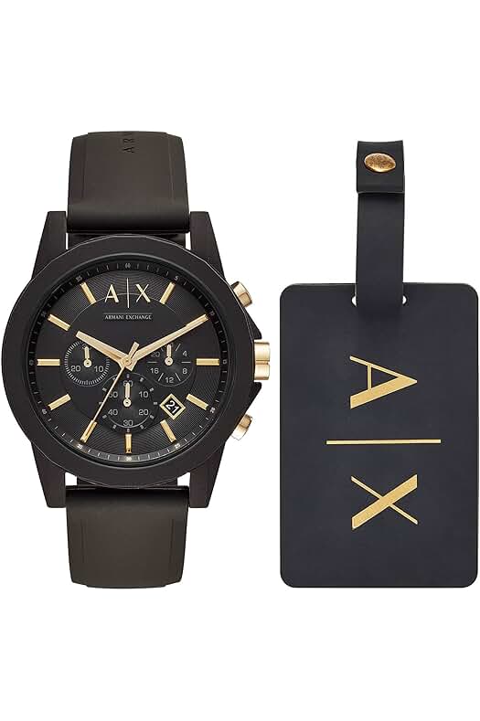 Reloj Armani Exchange para Hombre con Movimiento Cronógrafo y Correa de Piel Pro-Planet