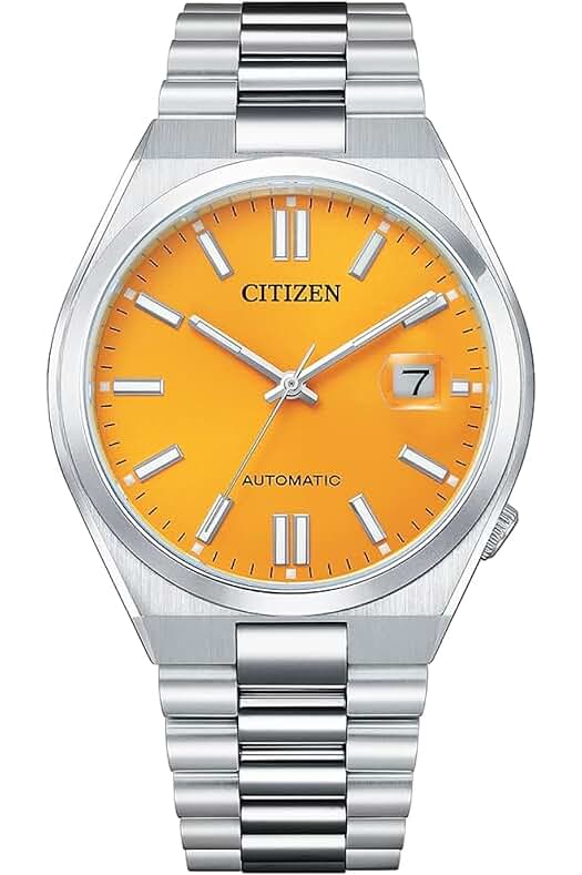 Reloj automático Citizen para hombre con pulsera de acero inoxidable.