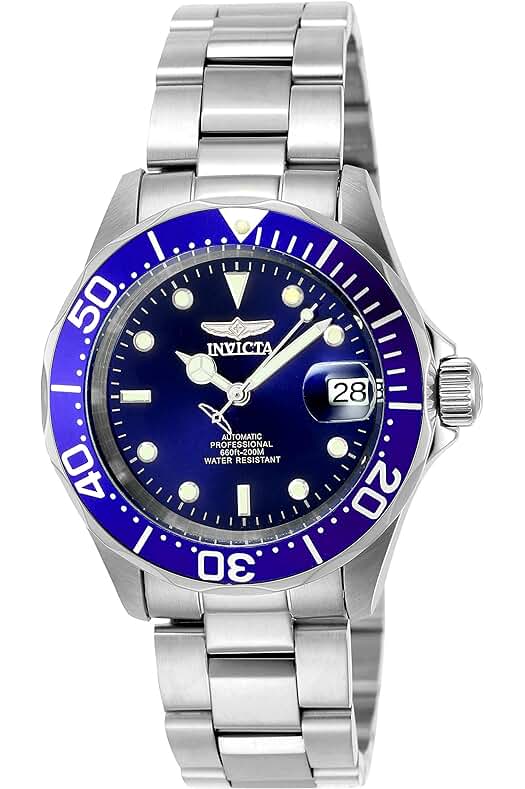 Reloj automático INVICTA Pro Diver para hombre de acero inoxidable, 40 mm - Resistente y elegante.