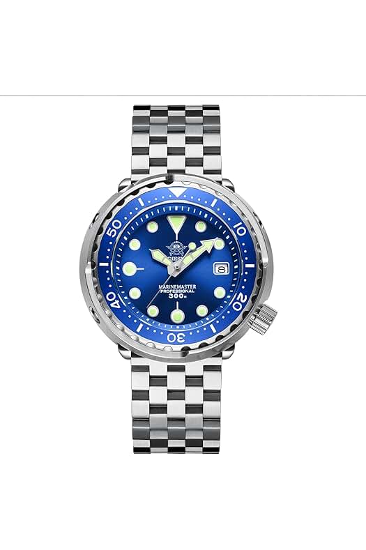 Reloj automático para buceo Tuna: resistente a 300 m, perfecto para profesionales.