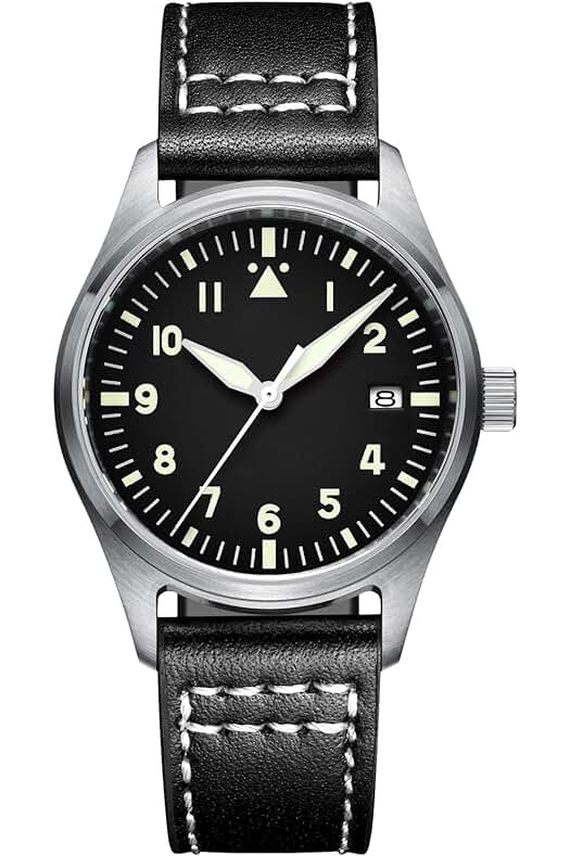 Reloj Automático para Hombre ADDIESDIVE - Estilo de Piloto con Resistencia al Agua de 200M