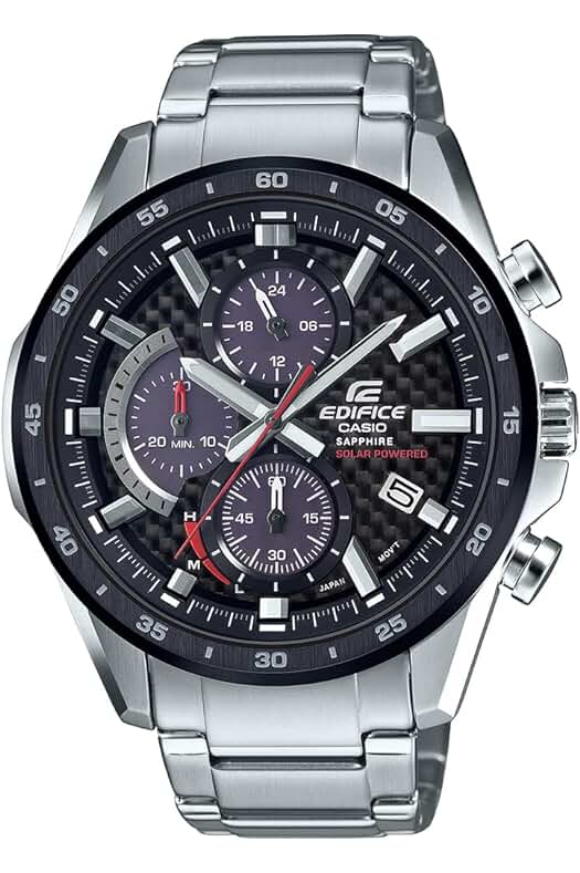 Reloj Casio EDIFICE: Elegancia y precisión en un cronógrafo de energía solar para hombre.