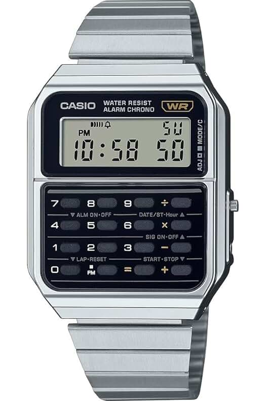Reloj Casio Vintage Unisex - Calculadora (Ø 34 mm)