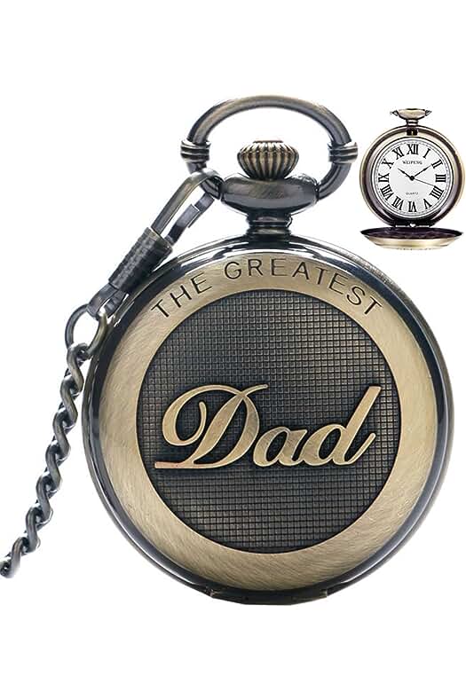 Reloj de bolsillo para hombre: Elegante accesorio de estilo clásico con cadena y números romanos.