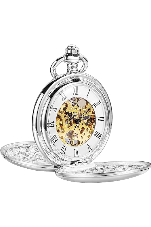 Reloj de bolsillo vintage para hombre con movimiento mecánico clásico | Steampunk Pocket Watch