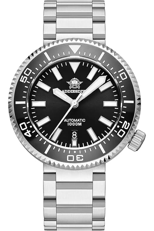Reloj de buceo automático Addiesdive Diver 1000M: Resistente, elegante y confiable para aventuras submarinas.