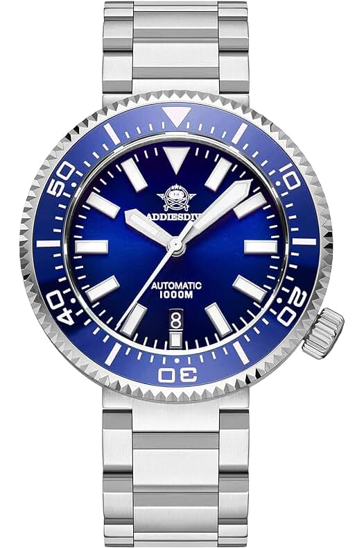 Reloj de buceo para hombre con cristal de zafiro y resistencia al agua de 1000m.