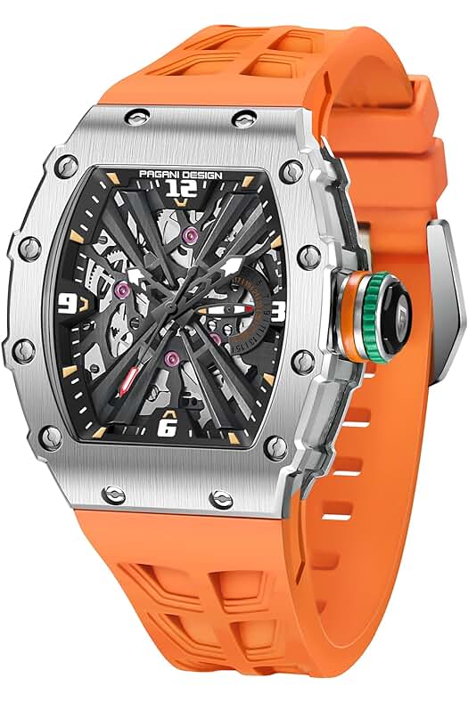 Reloj de lujo Pagani Design - Reloj de Cuarzo para Hombre con Movimiento Japonés y Zafiro