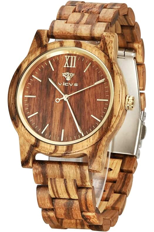 Reloj de Madera: Elegante Accesorio de Estilo Natural para Hombres y Mujeres.