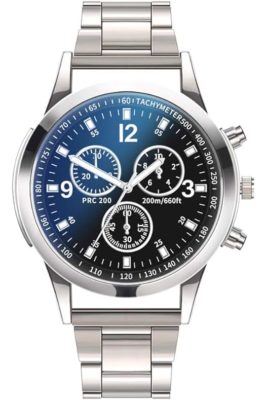 Reloj de pulsera de acero inoxidable con diseño de mapa del mundo, elegante y moderno.