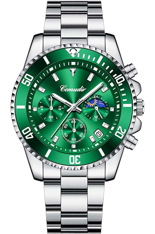 Reloj de Pulsera Hombre Cronógrafo de Cuarzo con Diseño Deportivo Elegante y Moderno