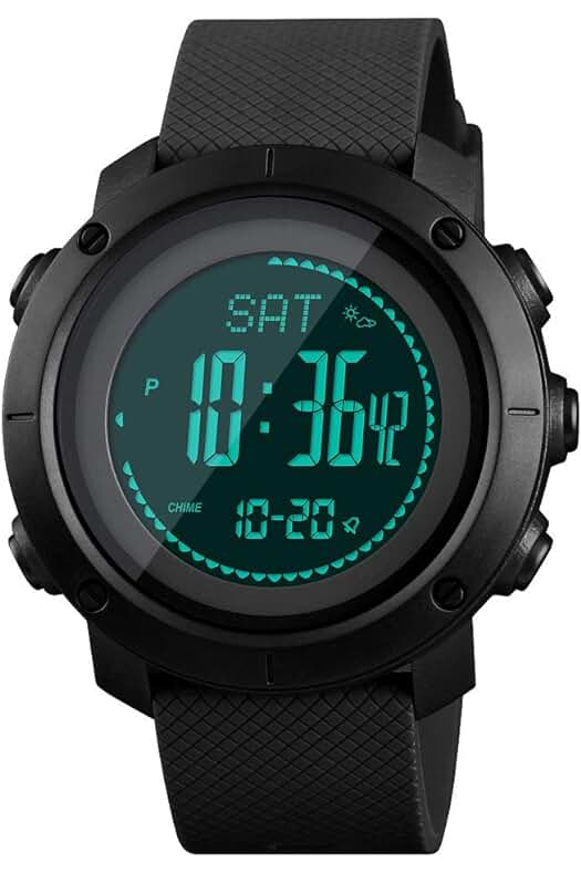 Reloj de pulsera para hombre con funciones avanzadas y resistente al agua y a la temperatura.