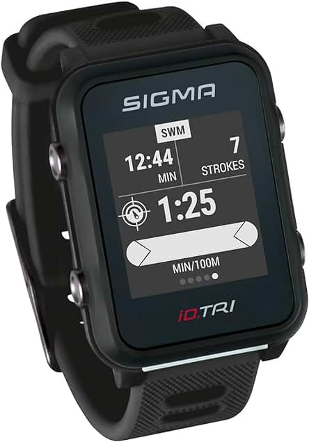 Reloj de triatlón inteligente con navegación, notificaciones y resistente al agua.