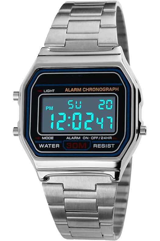 Reloj deportivo de lujo de acero inoxidable: elegante y resistente al agua.