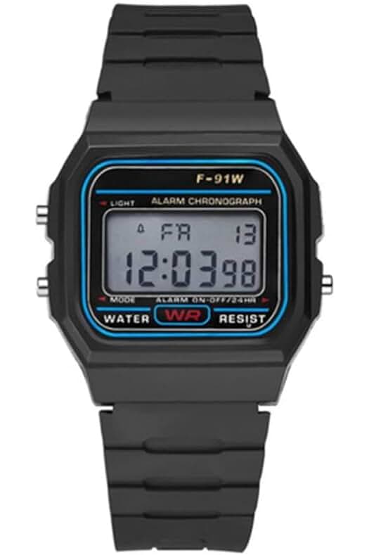 Reloj deportivo digital para hombre: potente y versátil, con luz LED y podómetro.