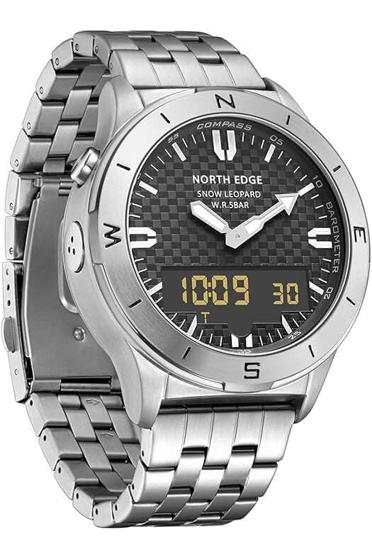 Reloj deportivo para hombre Amesor - Resistente al agua con funciones de altímetro, barómetro, brújula y termómetro.