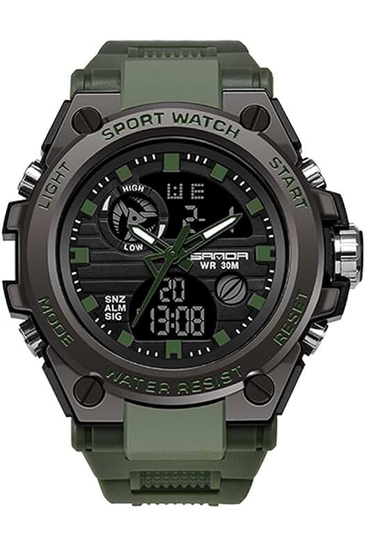 Reloj deportivo resistente al agua para hombres: el compañero perfecto para tus actividades atléticas.