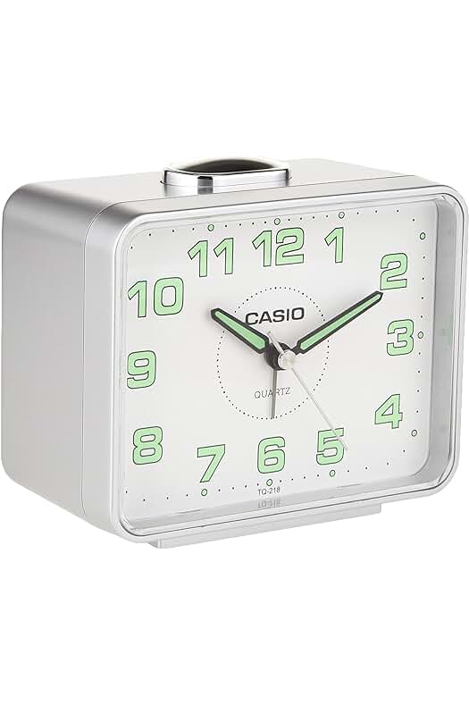 Reloj Despertador Analógico Casio 10106 TQ-218-8 - Gris