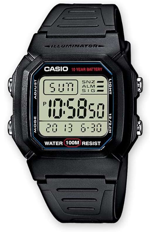 Reloj digital Casio Collection: estilo unisex para hombres y mujeres.