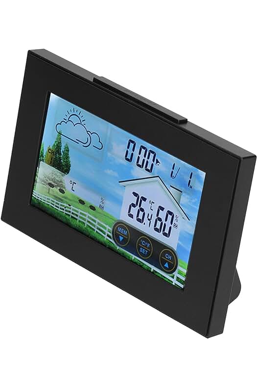 Reloj Digital de Estación de Pronóstico: Lectura Fácil y Precisa para Uso Doméstico.