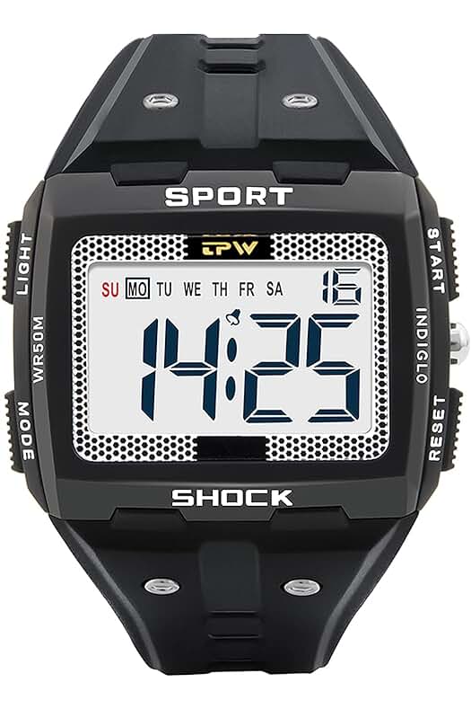 Reloj Digital Hombre: BEN NEVIS, Reloj Deportivo Impermeable con Cronómetro y Alarma.