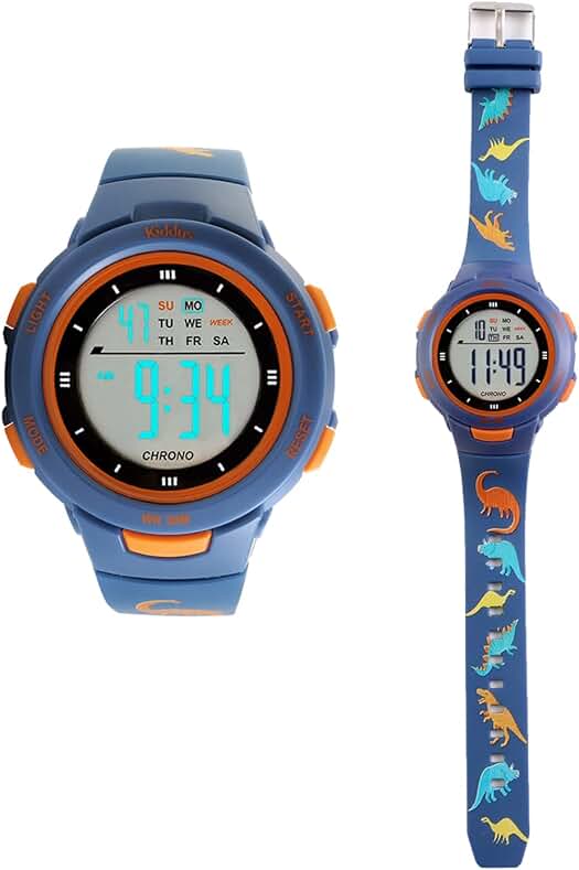 Reloj Digital Infantil con funciones deportivas, resistente al agua y luminoso. Ideal para niños.