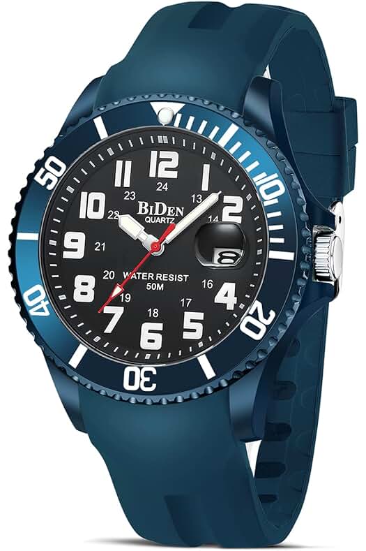 Reloj Hombre: Elegante Reloj de Pulsera para Hombre con Función de Fecha y Resistente al Agua