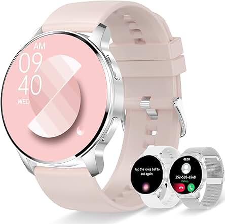 Reloj Inteligente Mujer: Smartwatch con Llamada, Asistente de Voz y Funciones Avanzadas.
