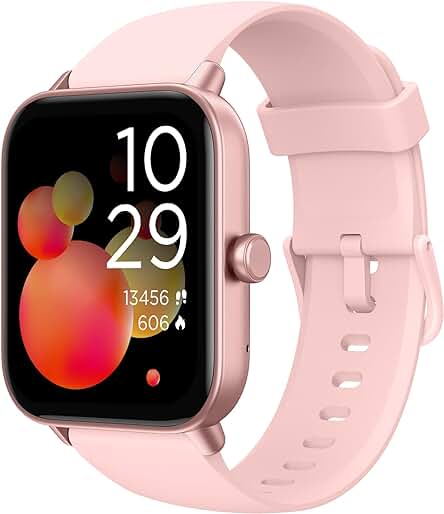Reloj Inteligente Mujer TOOBUR con Alexa, 100 Deportes, Llamadas, Podómetro y pulsómetro, IP68 Impermeable.