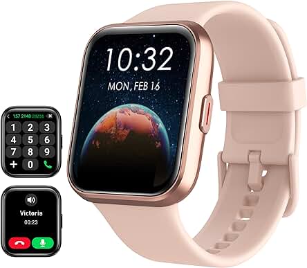 Reloj Inteligente para Mujer con Alexa, Notificaciones y Monitoreo de Salud Avanzado.
