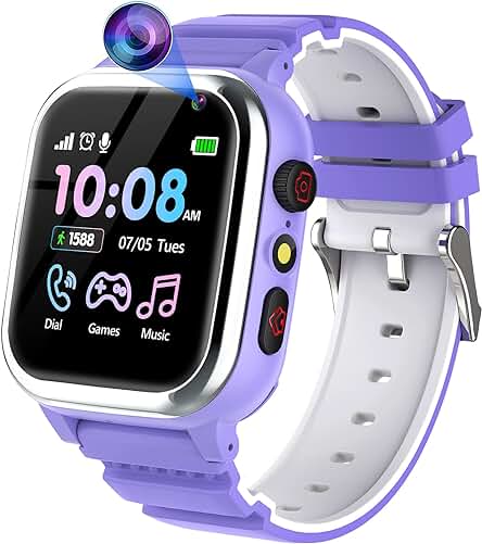 Reloj Inteligente para Niños con Juegos, Teléfono y Funciones Multifuncionales - Regalo Perfecto