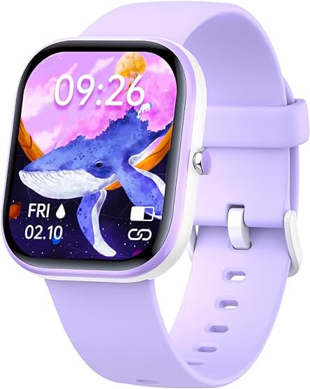 Reloj Inteligente para Niños con Seguimiento de Actividad y Resistencia al Agua IP68