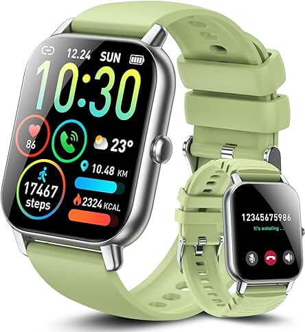 Reloj Inteligente Unisex con Llamada, 112 Modos Deportivos, Monitor de Ritmo Cardíaco y Sueño