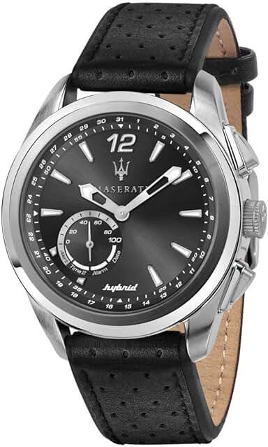 Reloj Maserati para Hombre: Colección TRAGUARDO Smart en Acero y Cuero - R8851112001