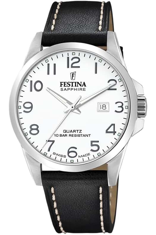 Reloj para hombre Festina de cuarzo con correa de cuero - modelo F20025/1