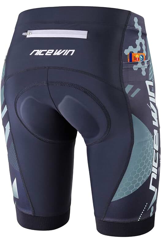 Rendimiento máximo: Pantalones cortos de ciclismo para hombre con acolchado en 3D y secado rápido