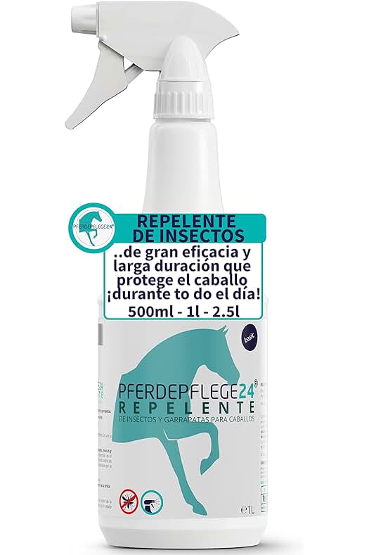 Repelente de Insectos para Caballos con Aloe Vera - Protección Efectiva contra Moscas y Garrapatas