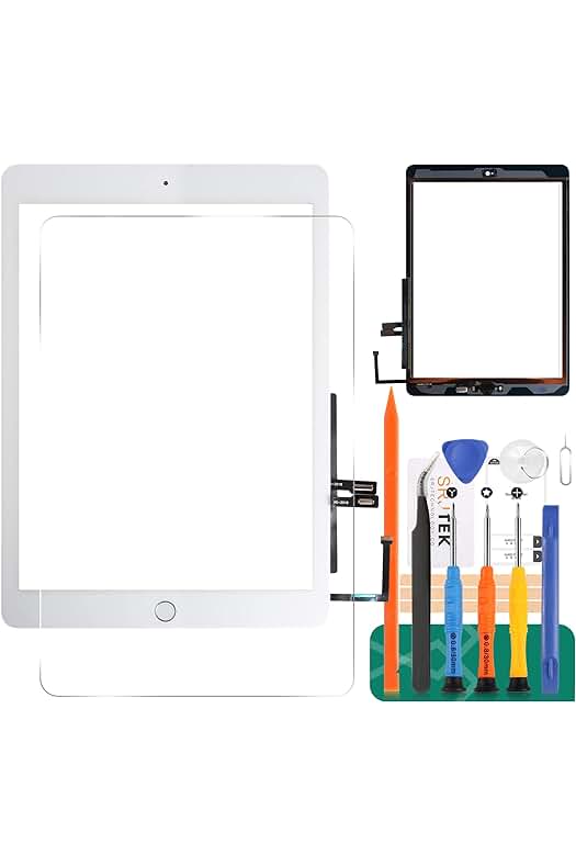 Repuesto de Cristal Digitalizador de Pantalla Táctil para iPad 9.7 2018 A1893 A1954 (Blanco)
