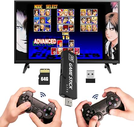 Retro Game Console: The Ultimate Wireless Gaming Experience with Over 10 Classic Emulators and Built-in Games