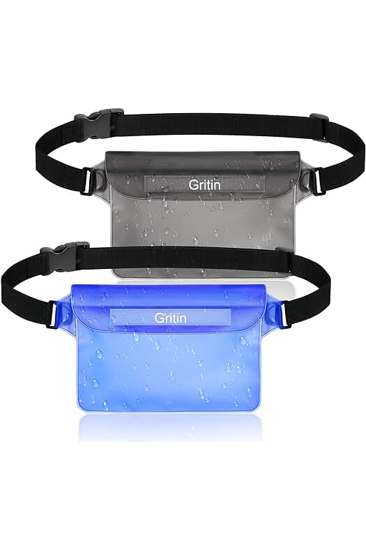 Riñonera impermeable para playa: Mantén tus pertenencias seguras y secas mientras disfrutas del agua.
