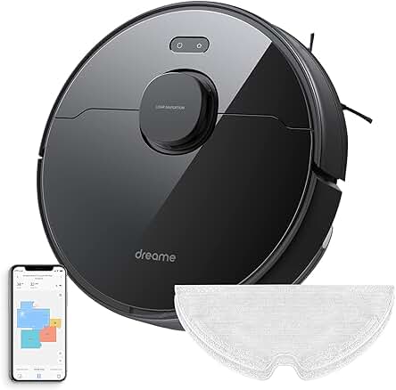 Robot Aspirador Dreame D9 MAX: Potencia de succión de 4000 Pa y 150 minutos de tiempo de ejecución.
