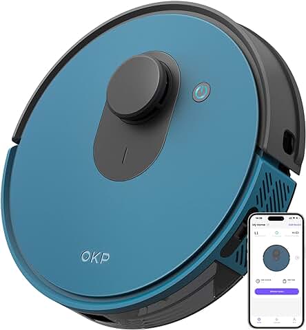 Robot Aspirador Inteligente para Mascotas con Potente Navegación Láser y Control por App