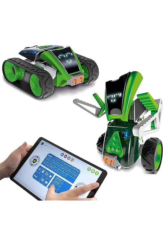 Robot juguete programable con construcción innovadora para niños de 8 años en adelante.