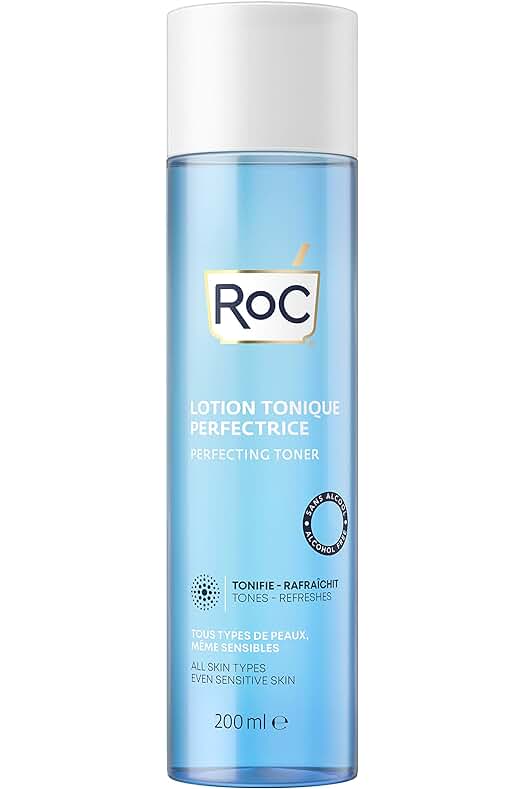 RoC Tónico Facial Perfeccionador: Limpia y Tonifica la Piel, Desataca Poros - Sin Alcohol