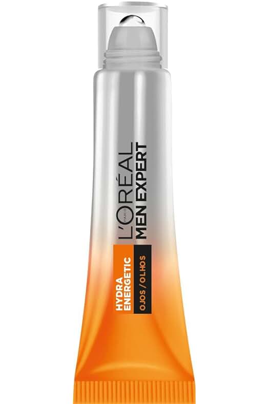 Roll-On Hidratante para Ojos de LOréal Men Expert con Vitamina C, reduce bolsas y ojeras [10ml]