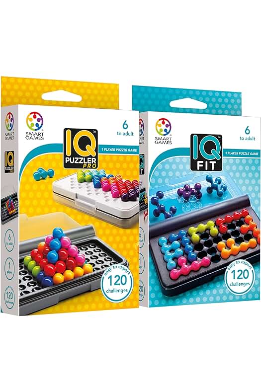 Rompecabezas IQ Puzzler Pro + IQ Fit | Juegos educativos y divertidos para adultos y niños.